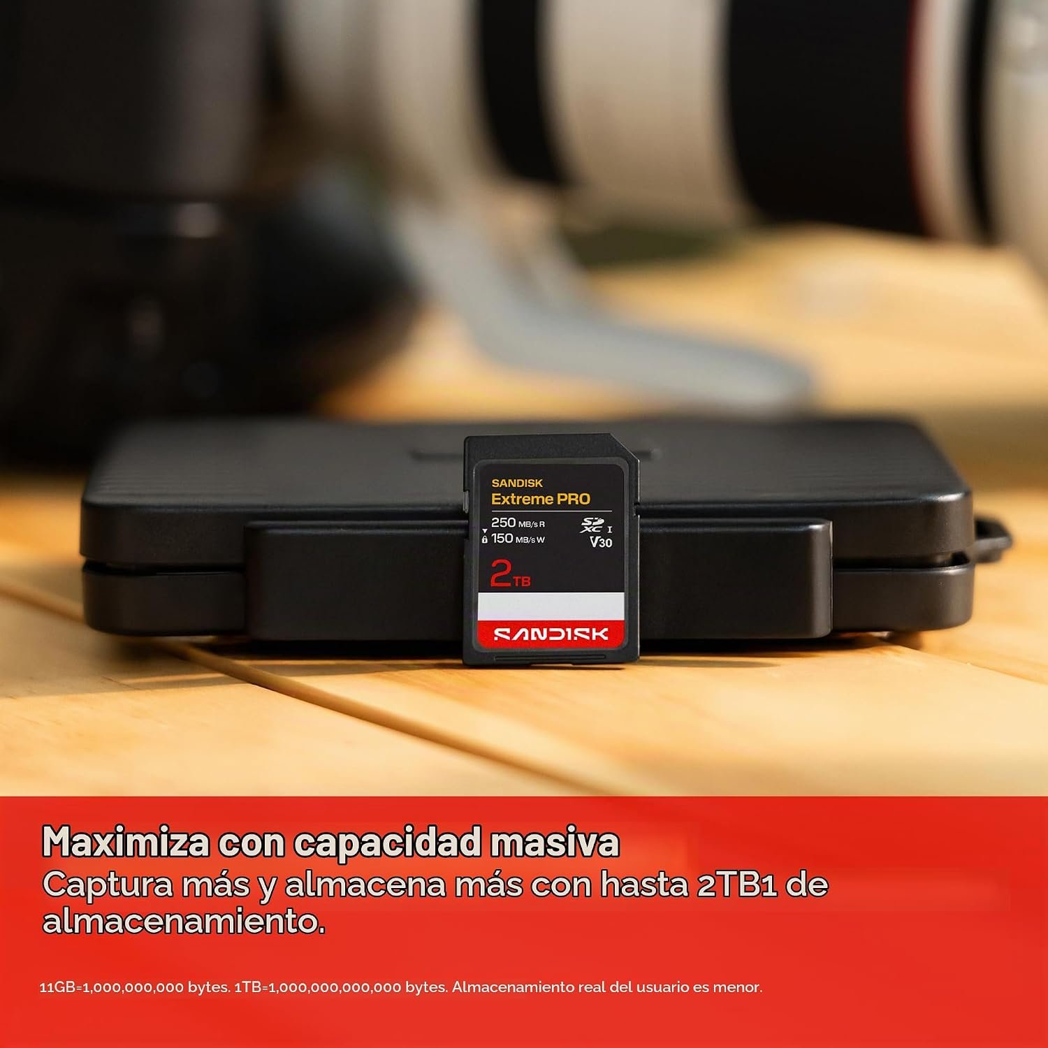SANDISK Tarjeta de memoria SD Extreme PRO de 128 GB R: 250MB/S W:120MB/S - Imagen 4