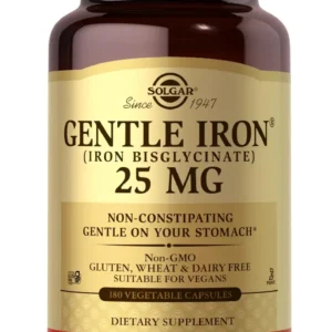 Solgar Gentle Iron 180 Cápsulas Vegetales Sin Sabor