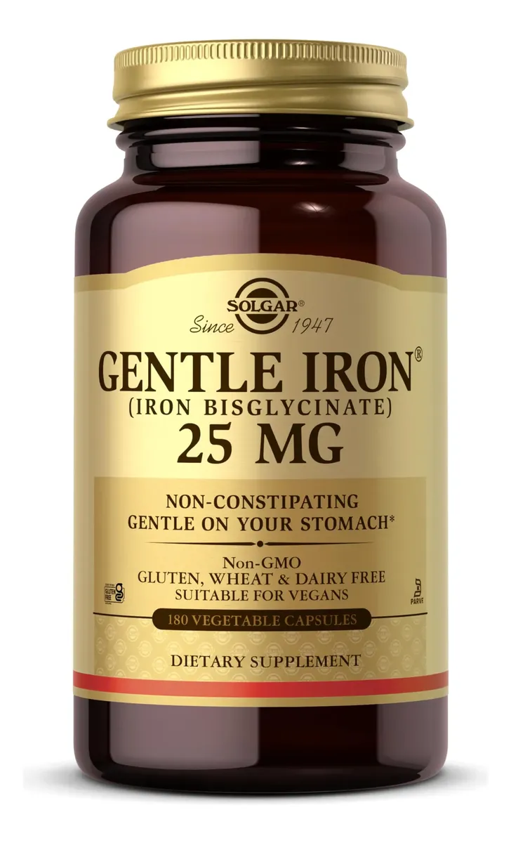 Solgar Gentle Iron 180 Cápsulas Vegetales Sin Sabor