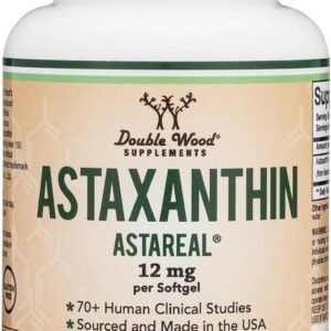 Astaxanthin 12mg Softgels, Clinically Studied AstaReal, 60 Softgels