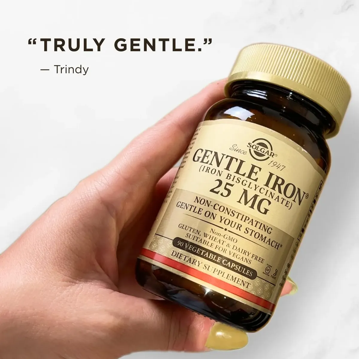 Solgar Gentle Iron 180 Cápsulas Vegetales Sin Sabor - Imagen 6